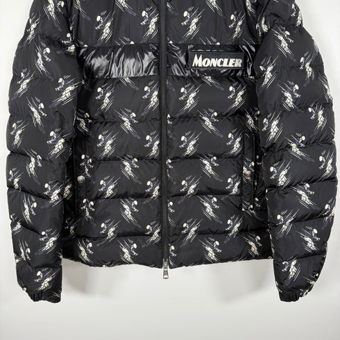 Moncler Servieres Men’s Jacket - Size 1 (S) - Black Ski Print
