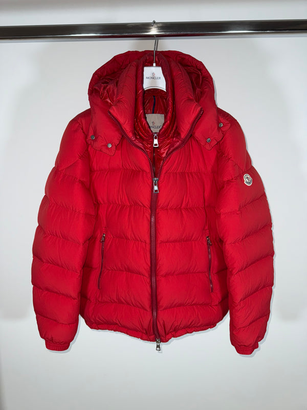 Moncler Brique Jacket Size 5 Red