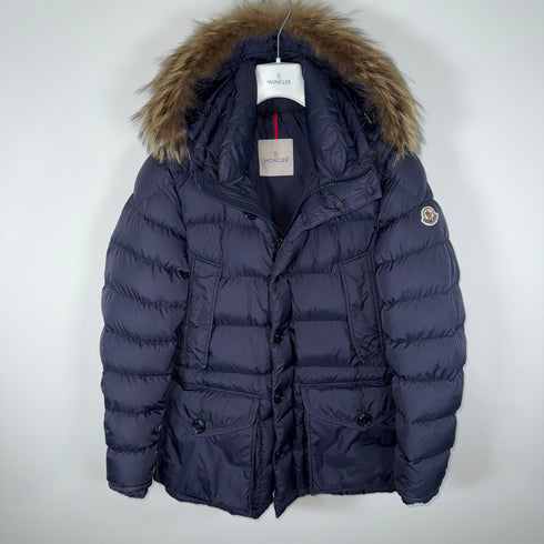 Moncler Cluny Men’s Jacket - Size 2 (S/M) - Navy Blue