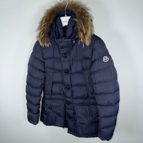 Moncler Cluny Men’s Jacket - Size 2 (S/M) - Navy Blue