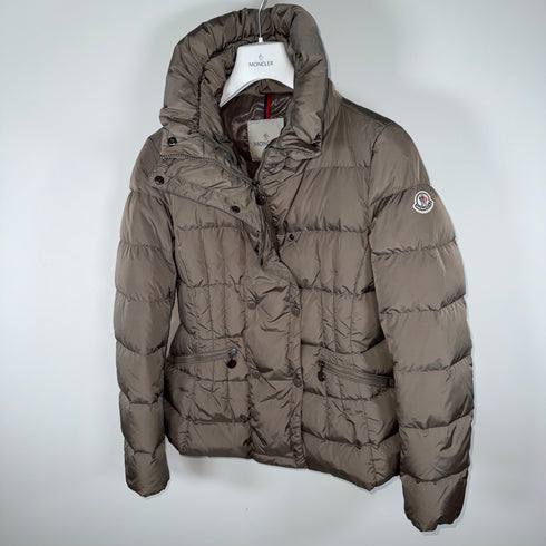 Moncler Pivoine Women’s Jacket - Size 4 (L/XL) - Beige / Taupe