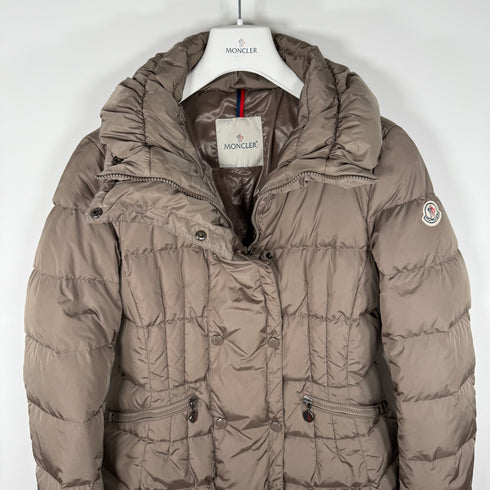 Moncler Pivoine Women’s Jacket - Size 4 (L/XL) - Beige / Taupe