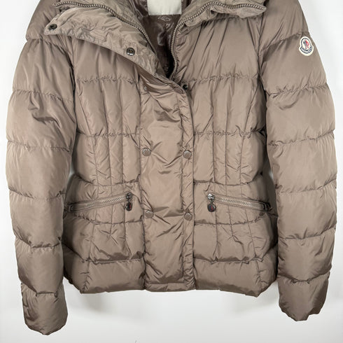 Moncler Pivoine Women’s Jacket - Size 4 (L/XL) - Beige / Taupe