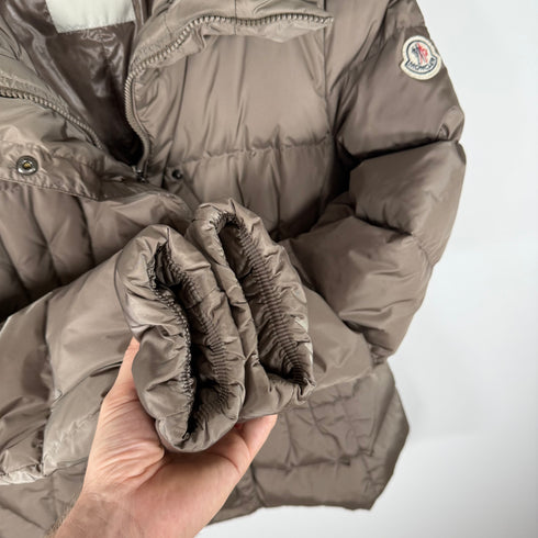 Moncler Pivoine Women’s Jacket - Size 4 (L/XL) - Beige / Taupe