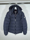 Moncler Brique Jacket Size 3 Navy Blue