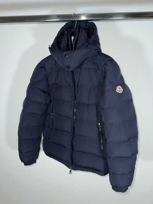 Moncler Brique Jacket Size 3 Navy Blue