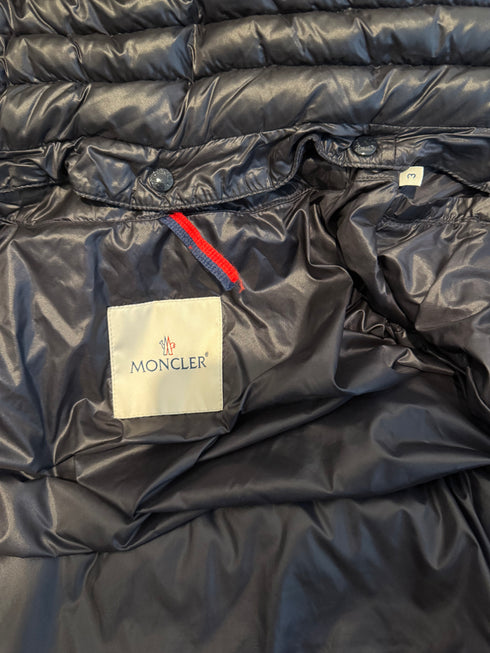 Moncler Brique Jacket Size 3 Navy Blue