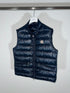 Moncler Gilet Gui vest size 4 navy blue