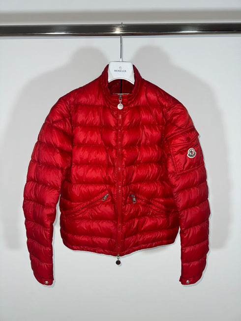 Moncler Agay Jacket size 2 red