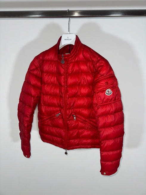 Moncler Agay Jacket size 2 red
