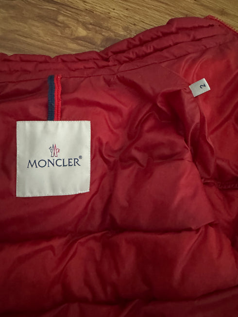 Moncler Agay Jacket size 2 red