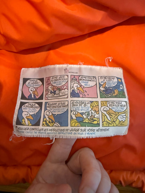 Moncler Morandieres Jacket Size 1 Orange