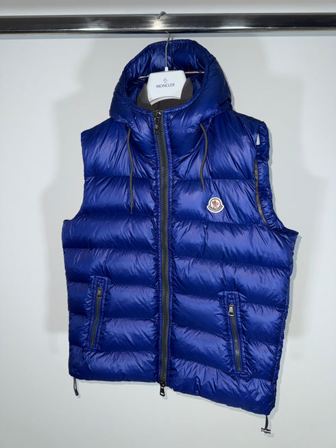 Moncler Bartholome Gilet Size 3 Electric Blue