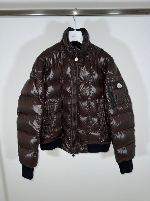 Moncler Auburn Jacket size 6 chocolate brown