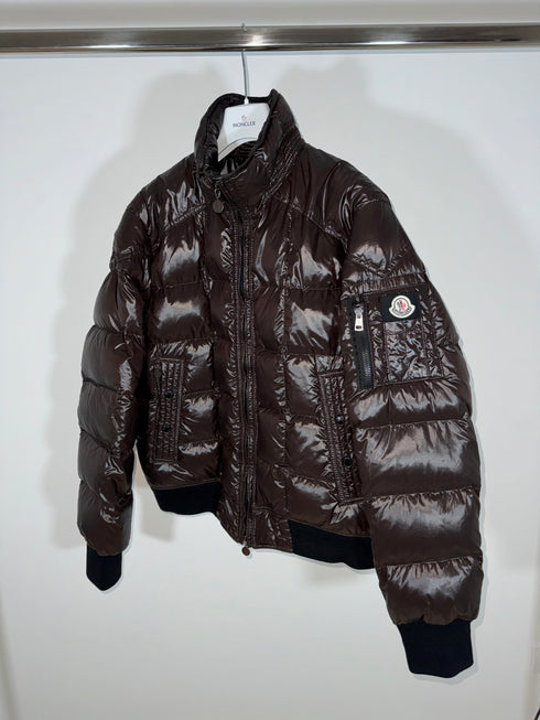 Moncler Auburn Jacket size 6 chocolate brown