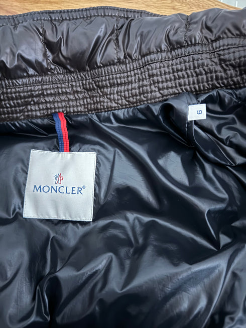 Moncler Auburn Jacket size 6 chocolate brown