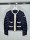 Moncler Flavienne Women’s Jacket - Size 0 (XS) - Navy Blue