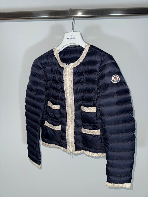 Moncler Flavienne Women’s Jacket - Size 0 (XS) - Navy Blue