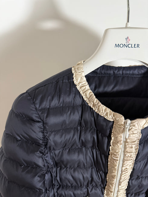 Moncler Flavienne Women’s Jacket - Size 0 (XS) - Navy Blue