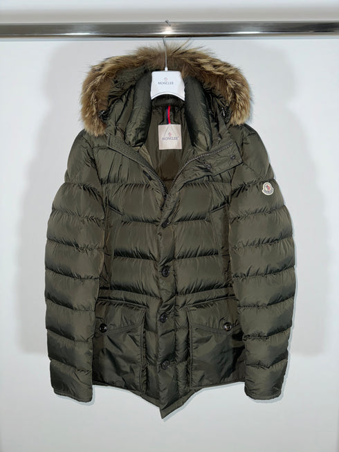 Moncler Cluny jacket size 6 olive green