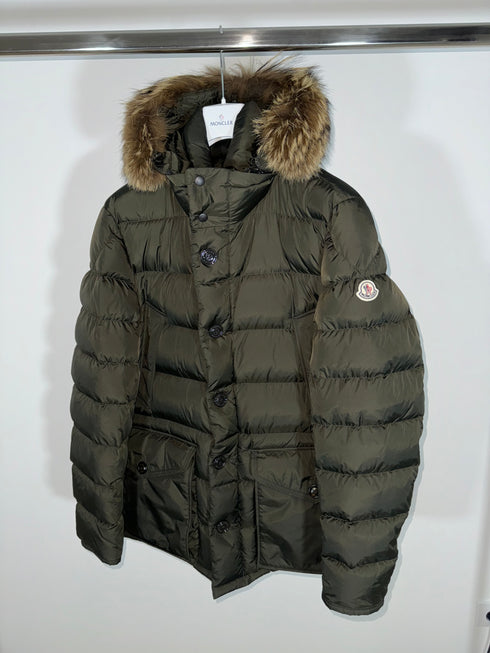 Moncler Cluny jacket size 6 olive green