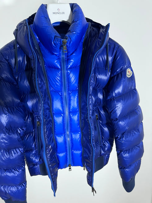 Moncler Marque Jacket size 2 electric blue
