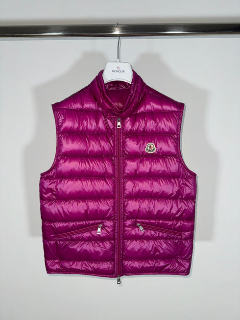 Moncler Gui Gilet Size 1 Pink