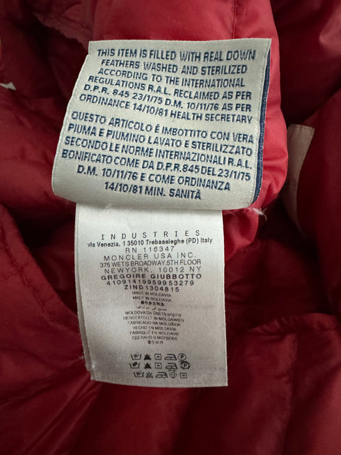 Moncler Gregoire jacket size 2 red