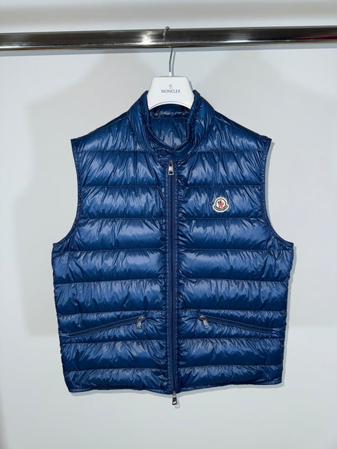 Moncler Gui Gilet - Size 3 (S/M) - Blue