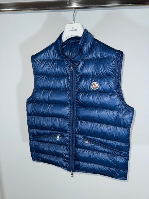 Moncler Gui Gilet - Size 3 (S/M) - Blue