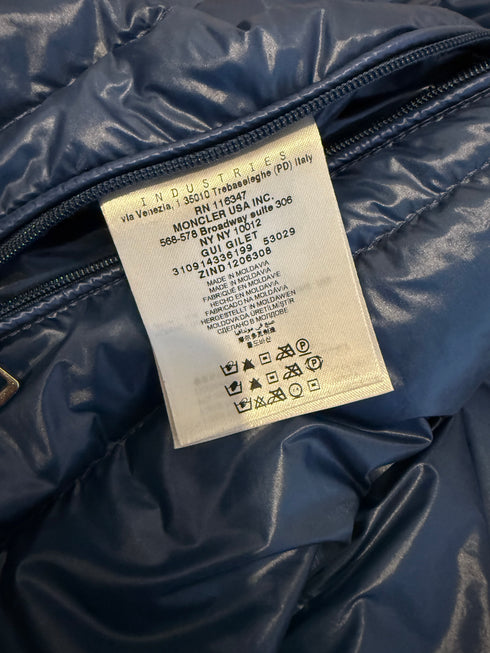 Moncler Gui Gilet - Size 3 (S/M) - Blue