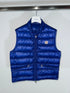 Moncler Gui Gilet Size 2 (S) - Electric Blue