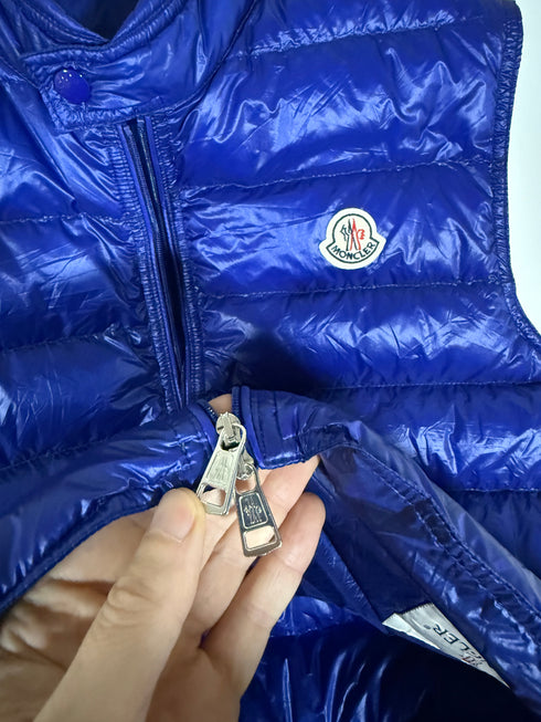 Moncler Gui Gilet Size 2 (S) - Electric Blue