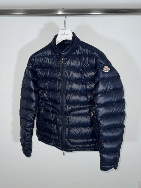 Moncler Acorus Jacket Size 4 Navy Blue