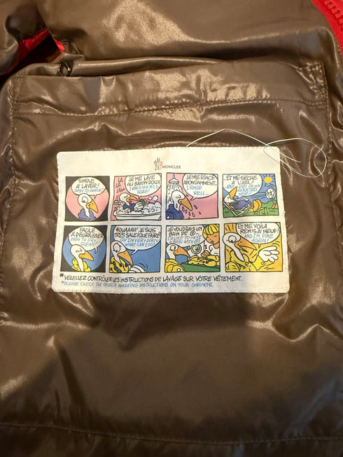 Moncler Tib Gilet Size 2 Red