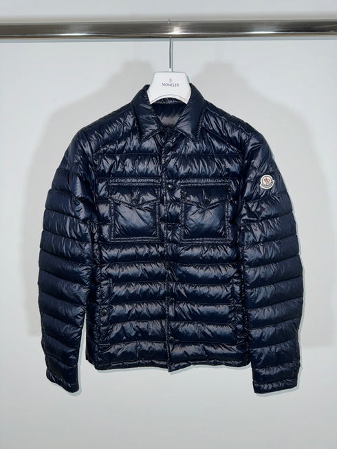 Moncler Jacket Gregoire Size 2 Navy Blue