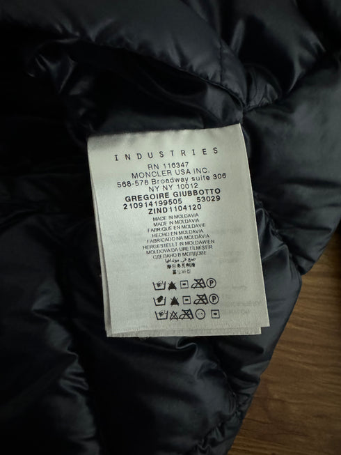 Moncler Jacket Gregoire Size 2 Navy Blue