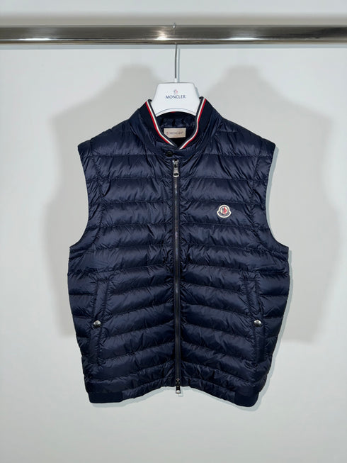 Moncler Maglia Gilet Size M (fits S) Navy Blue