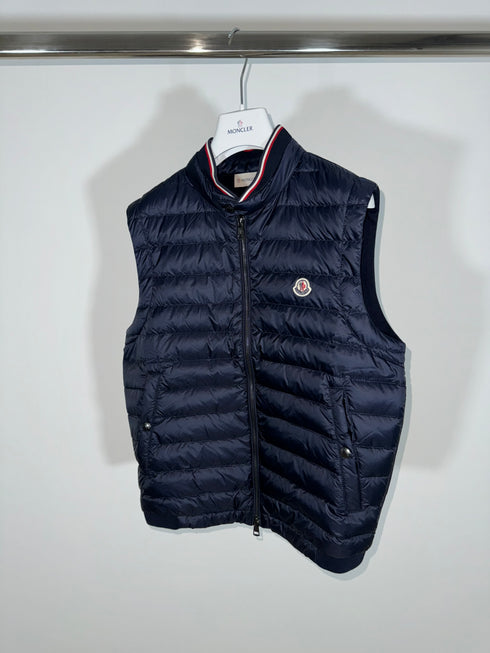 Moncler Maglia Gilet Size M (fits S) Navy Blue