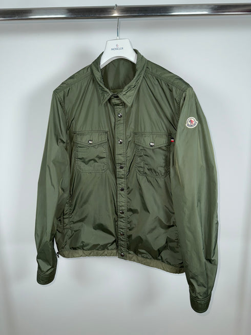 Moncler Trionphe Jacket Size 6 Olive Green