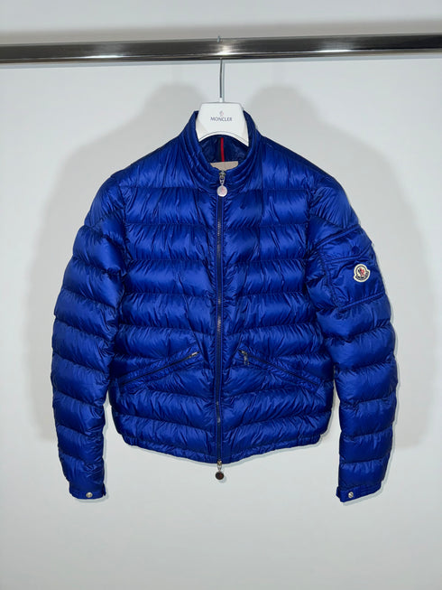 Moncler Agay Jacket Size 2 Electric Blue