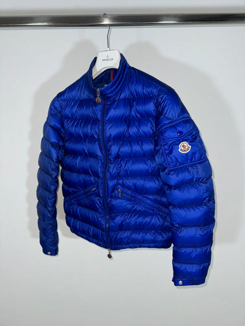 Moncler Agay Jacket Size 2 Electric Blue