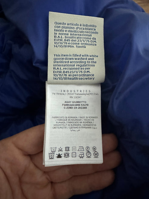 Moncler Agay Jacket Size 2 Electric Blue