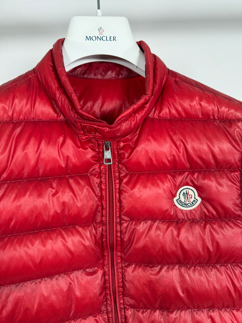 Moncler Gui Gilet Size 2 Red