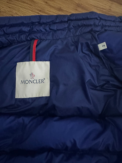 Moncler Agay Jacket Size 2 Electric Blue