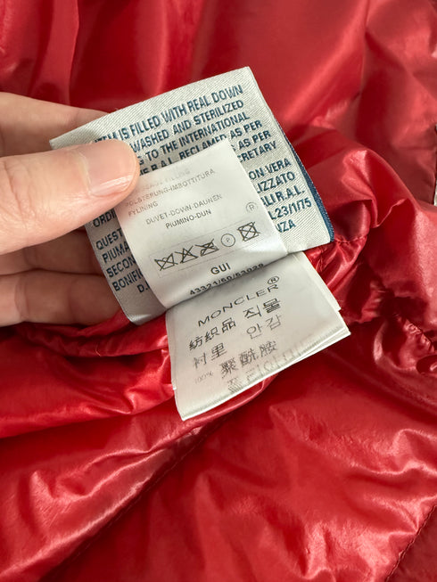 Moncler Gui Gilet Size 2 Red