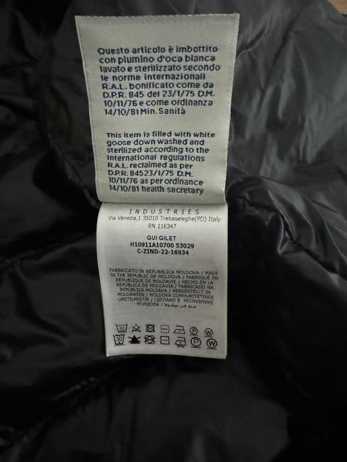 Moncler Gui Gilet vest Size 2 Black