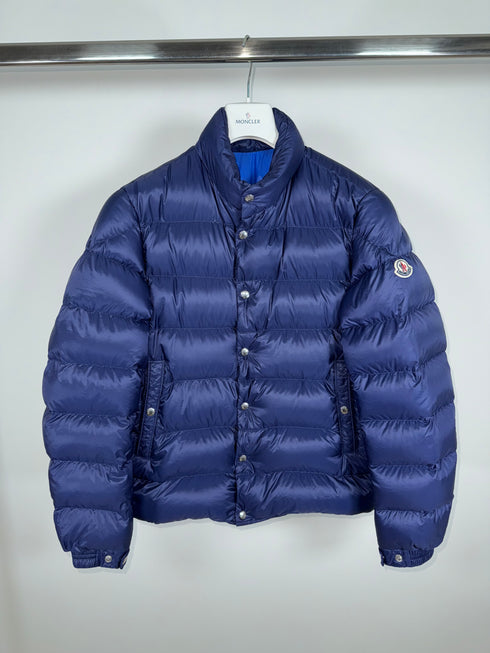 Moncler Piriac Jacket Size 4 Navy Blue