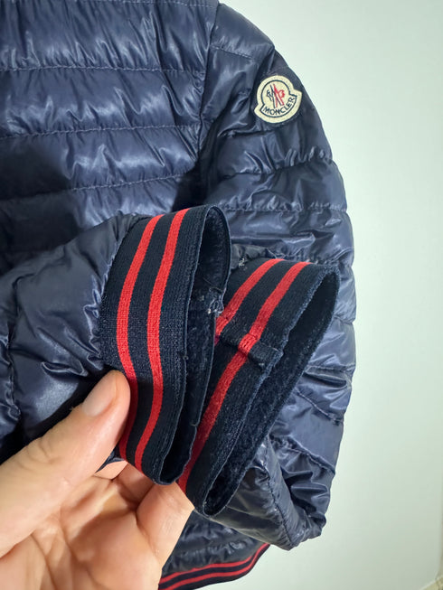 Moncler David Jacket Size 2 Navy Blue