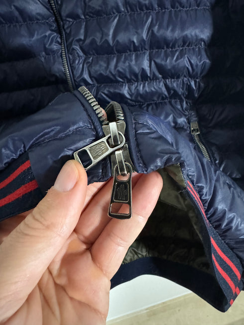 Moncler David Jacket Size 2 Navy Blue